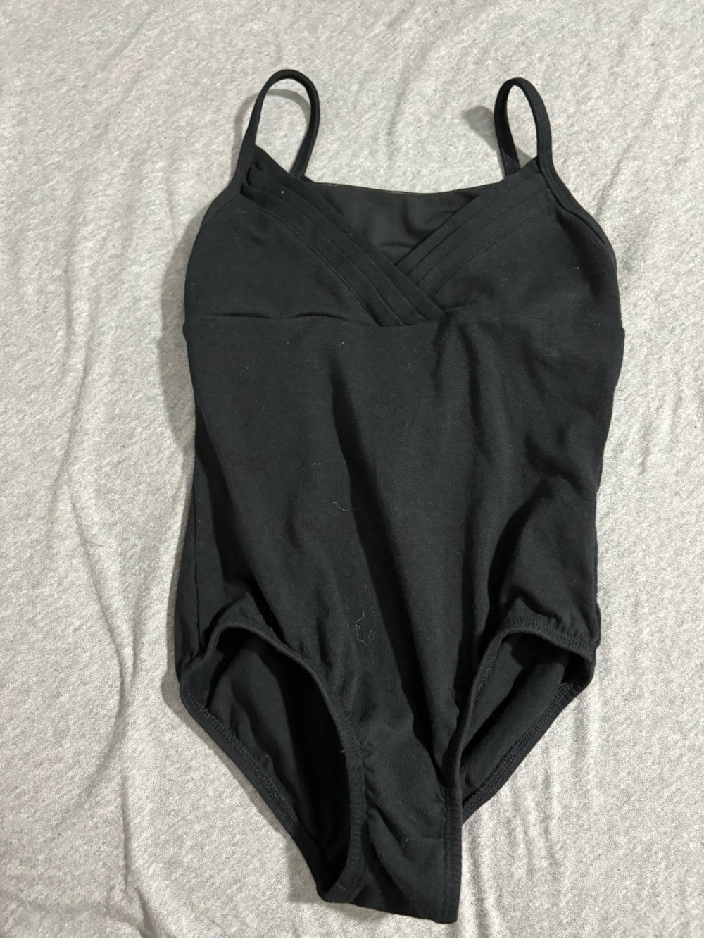 Cat & Jack Black Girls' One-Piece Bodysuit with Thin Straps